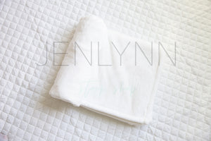 Rolled Minky Baby Blanket Mockup #2