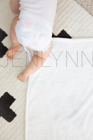 Baby Minky Blanket Mockup #BB24 PSD