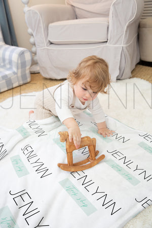 Baby Minky Blanket Mockup #21 PSD