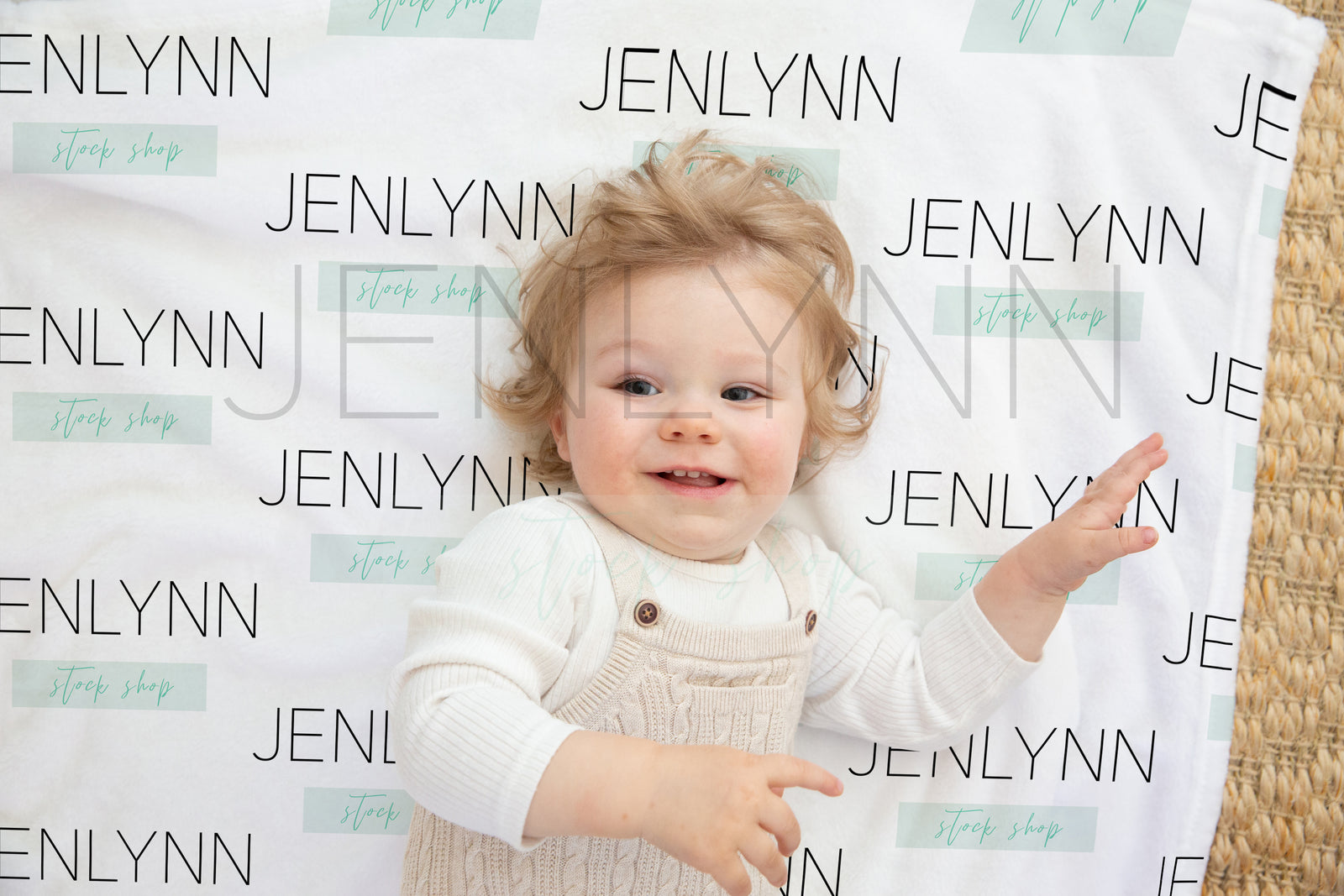 Baby Minky Blanket Mockup #22 PSD