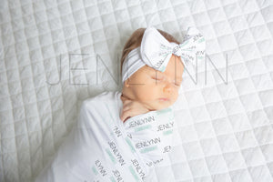 Stretch Baby Blanket +Headband Mockup #BJ09 PSD