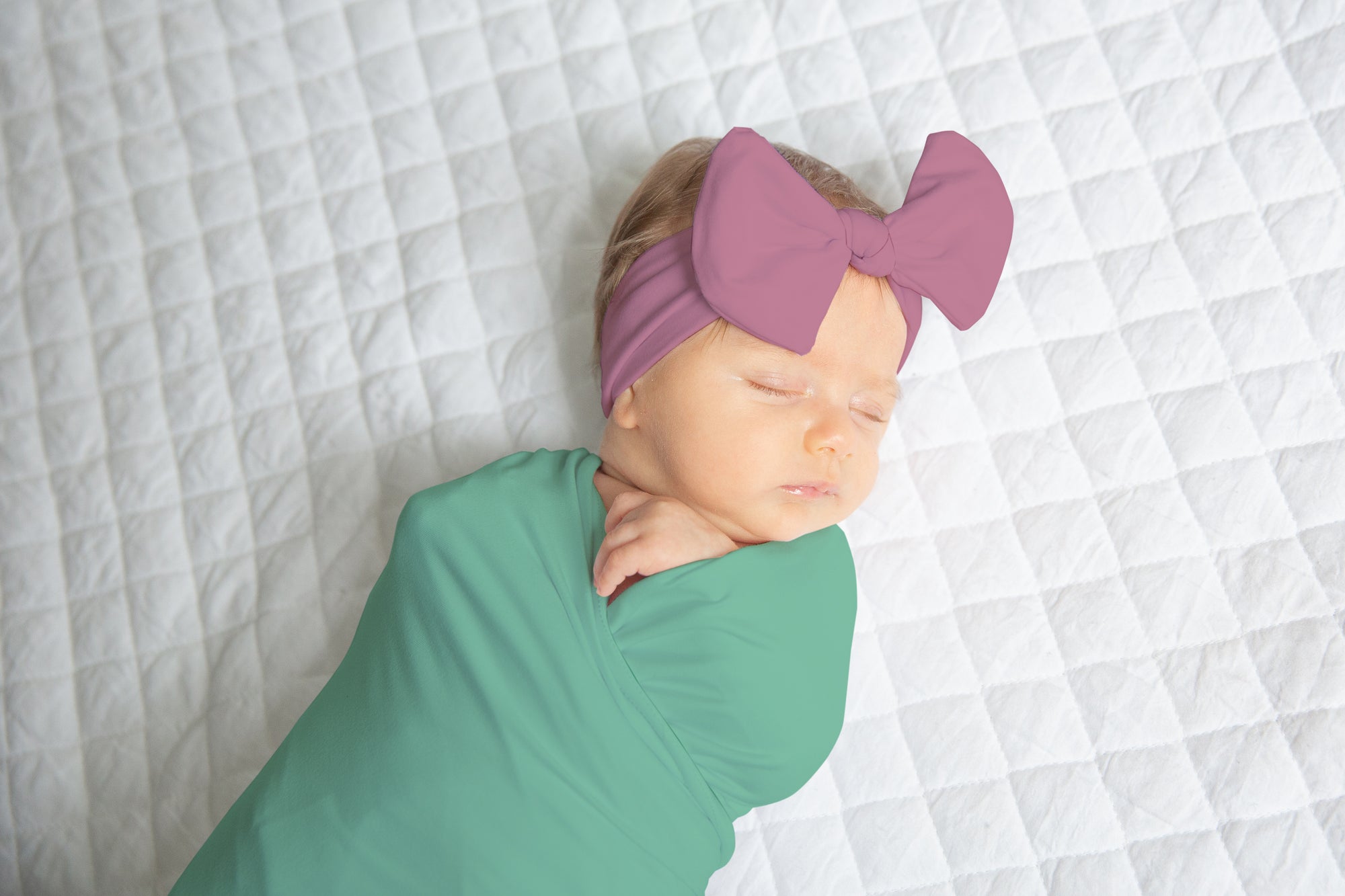 Stretch Baby Blanket +Headband Mockup #BJ09 PSD