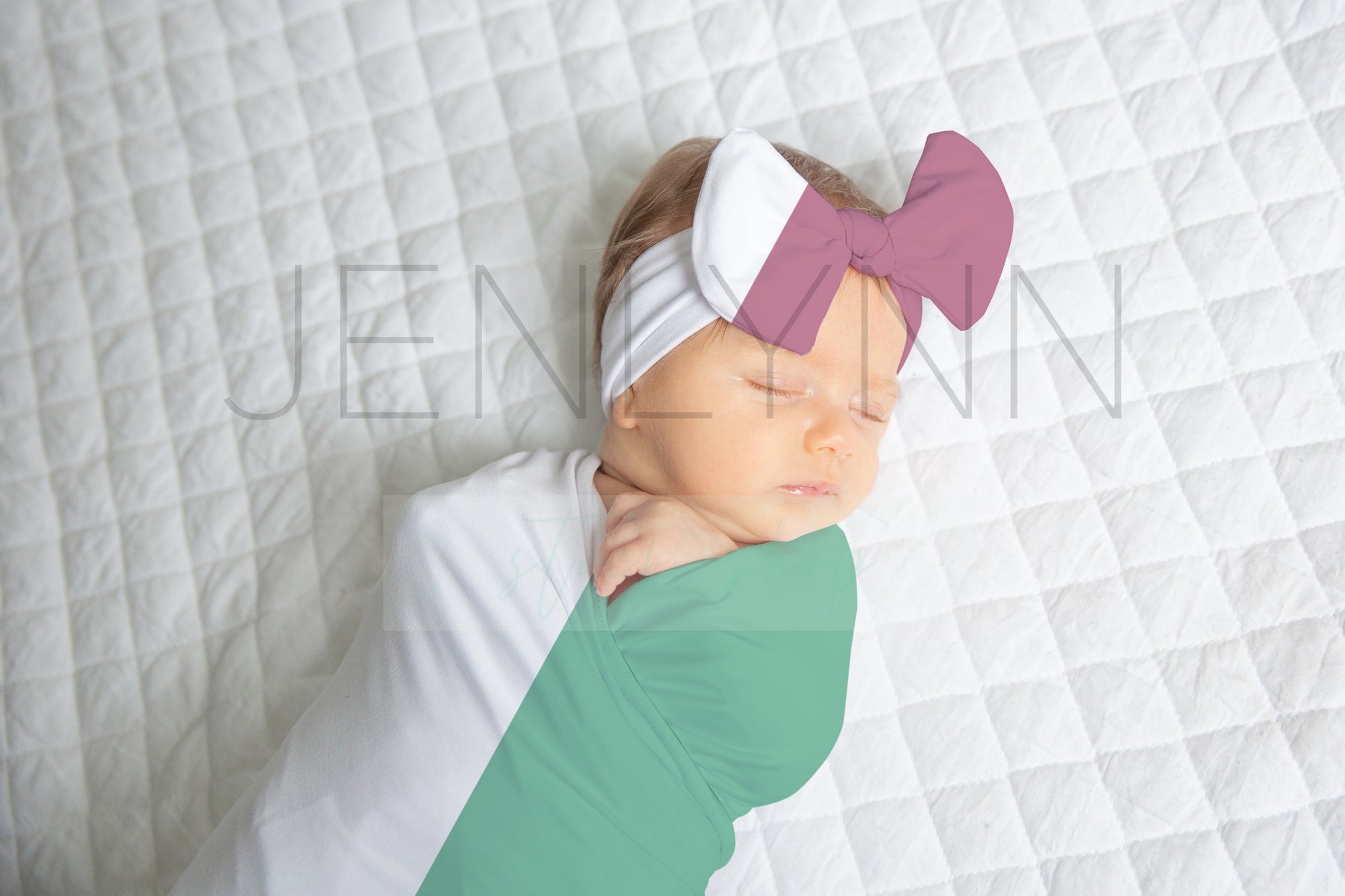 Stretch Baby Blanket +Headband Mockup #BJ09 PSD