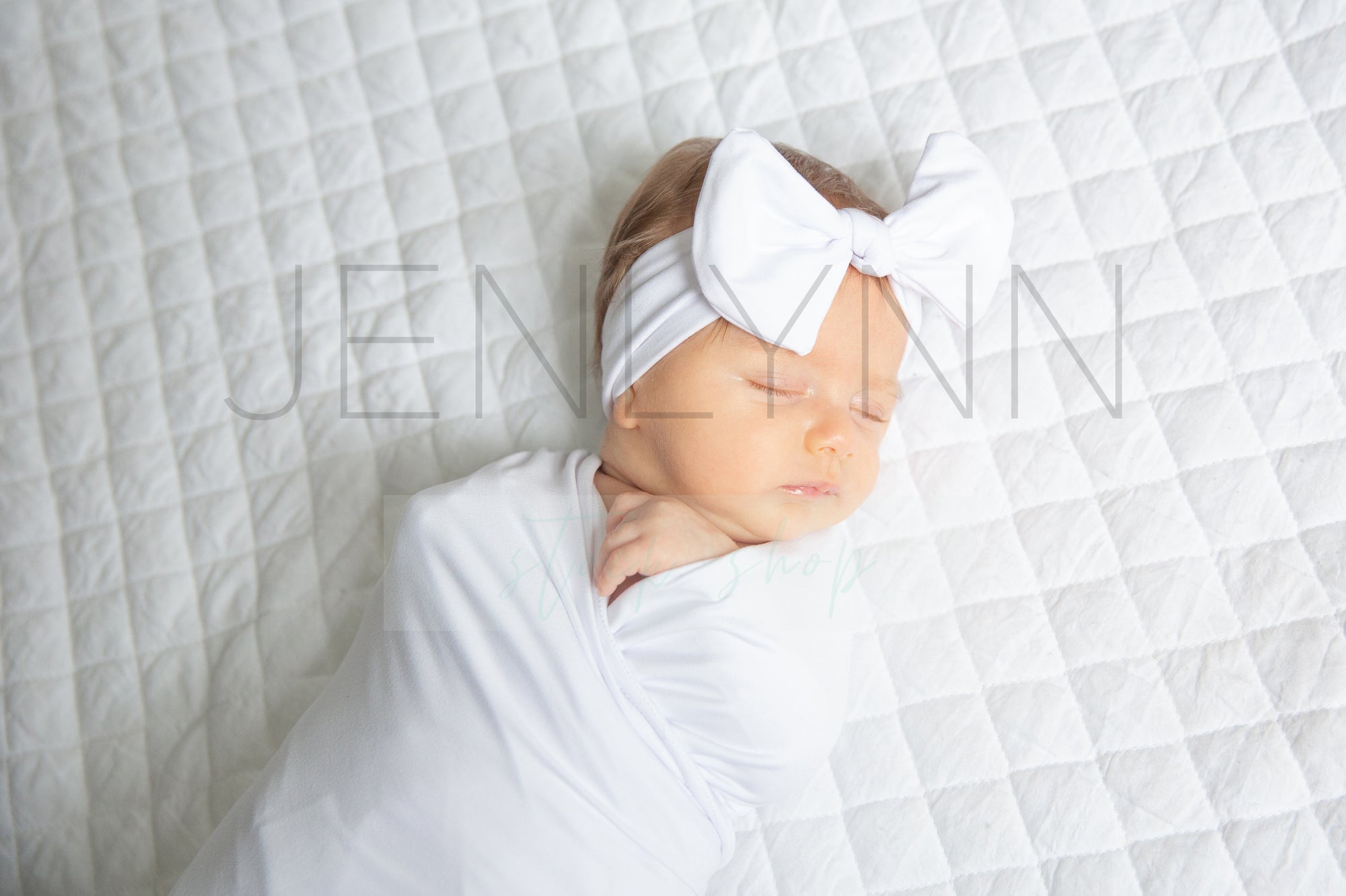 Stretch Baby Blanket +Headband Mockup #BJ09 PSD