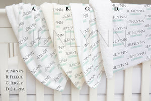 Fleece, Minky, Jersey, Sherpa Baby Blanket Mockup #2