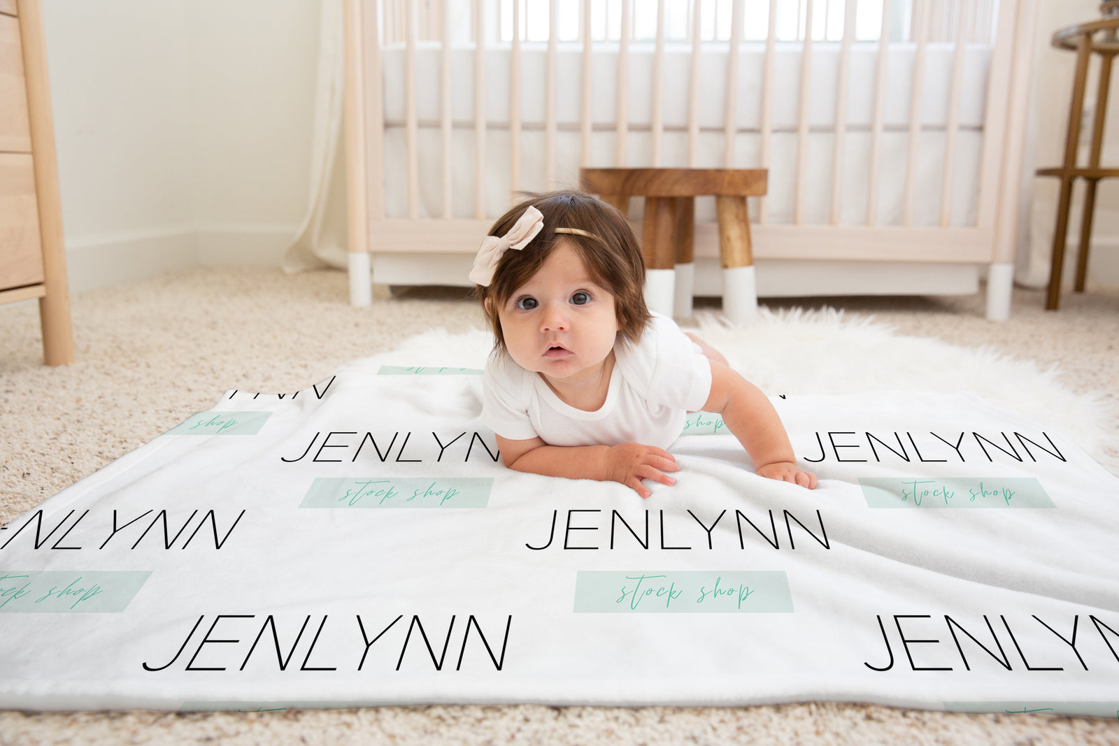 Charlee Minky Blanket Mockup #21