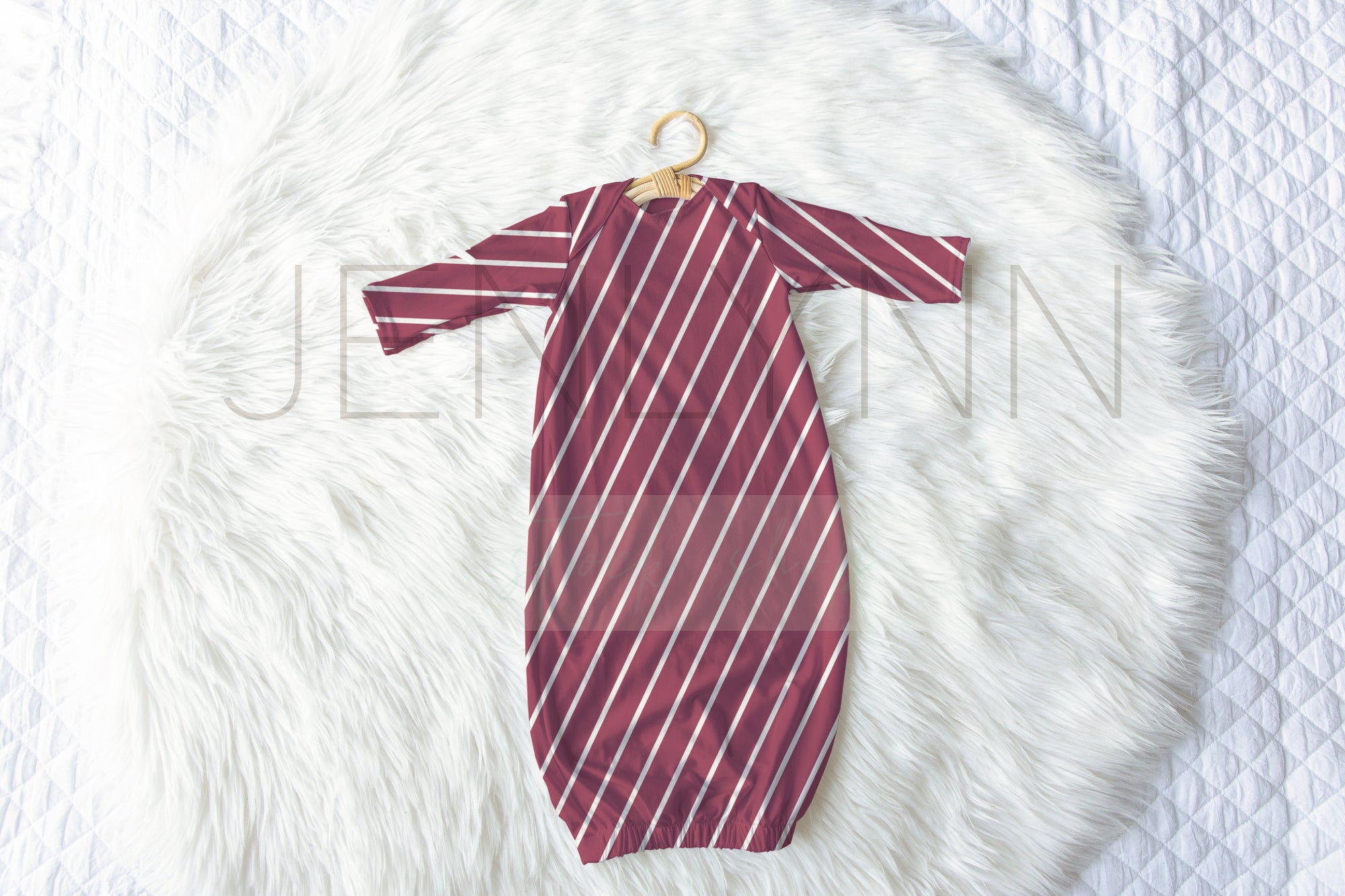 Baby Sleeper Gown Mockup PSD #1
