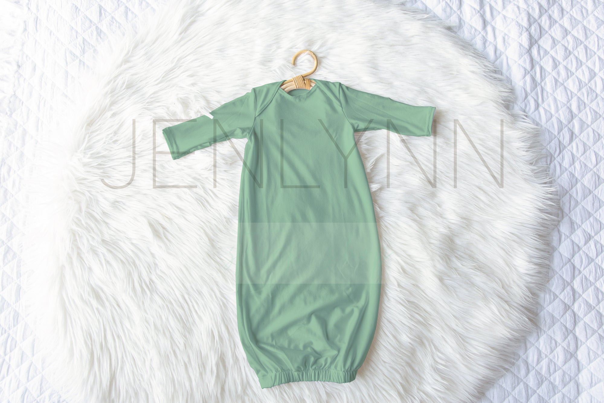 Baby Sleeper Gown Mockup PSD #1