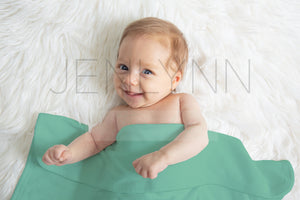 Jersey Blanket on baby Mockup #BJ11 PSD