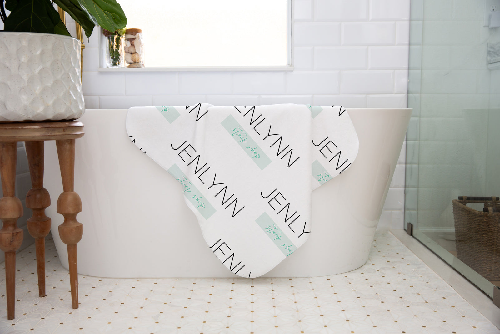 Custom Towel Bathtub Mockup #LH4