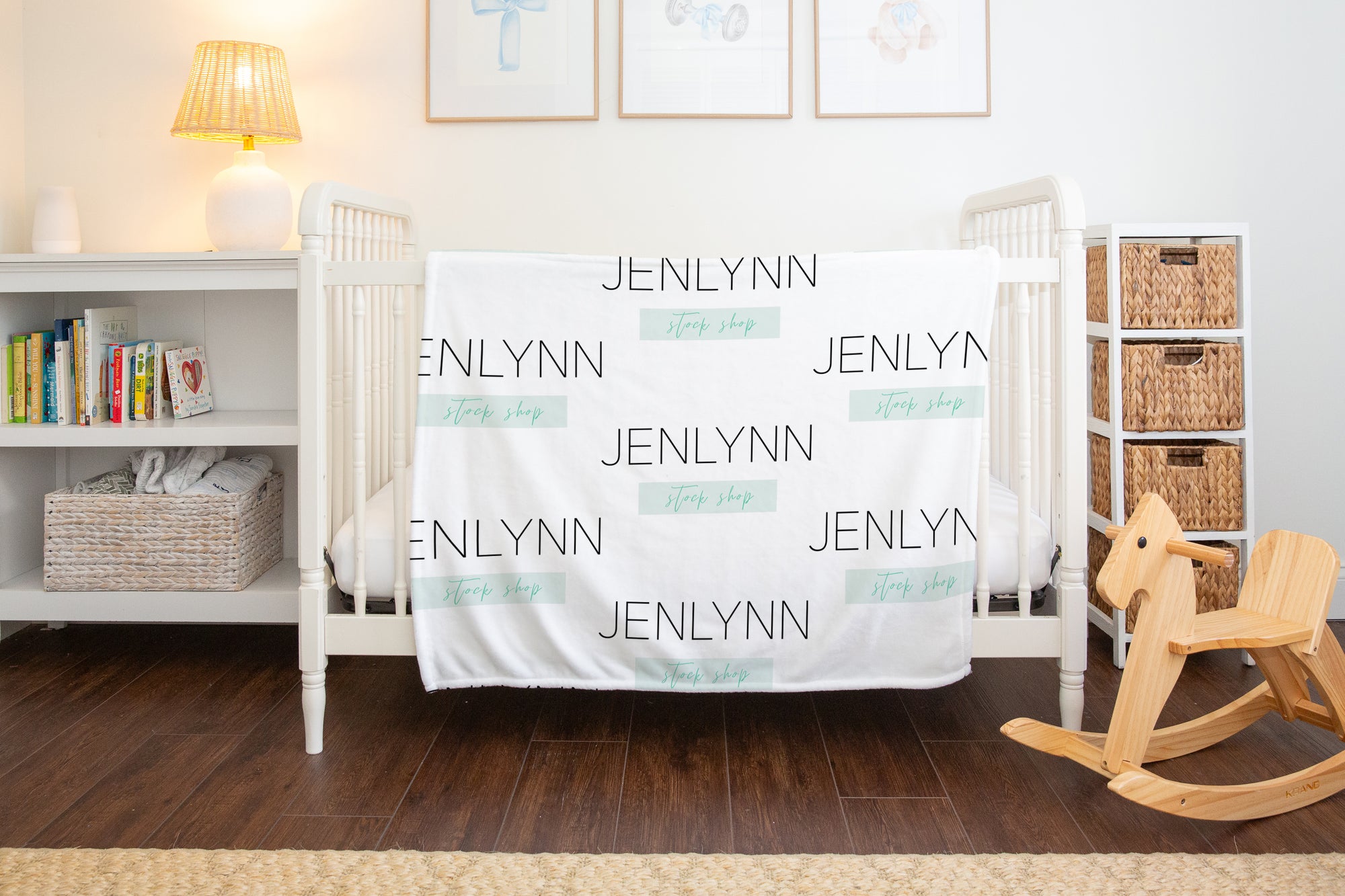 30x40 Minky Blanket Mockup PSD