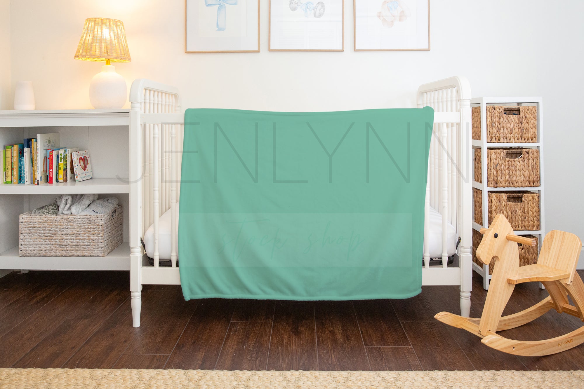 30x40 Minky Blanket Mockup PSD