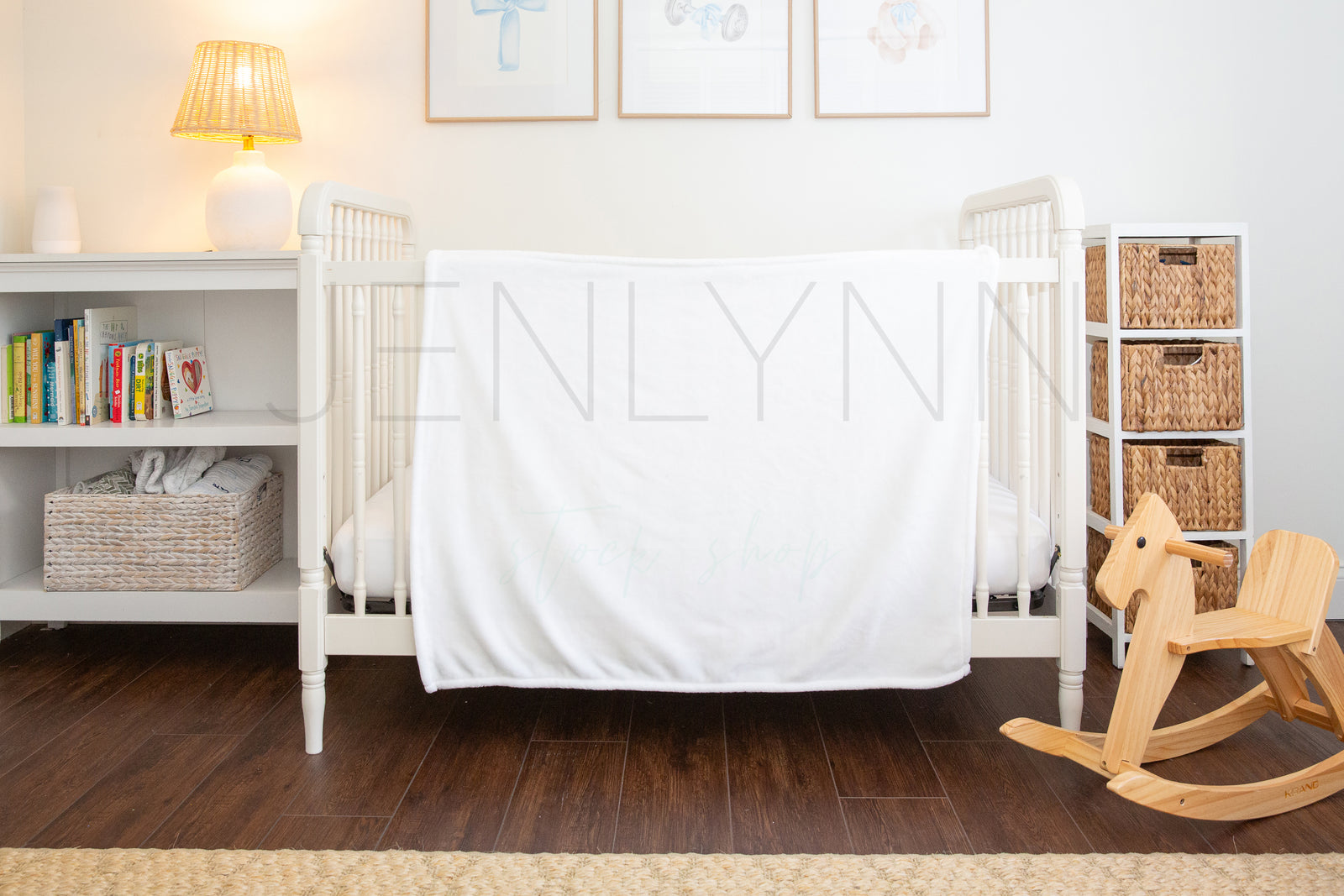 30x40 Minky Blanket Mockup PSD