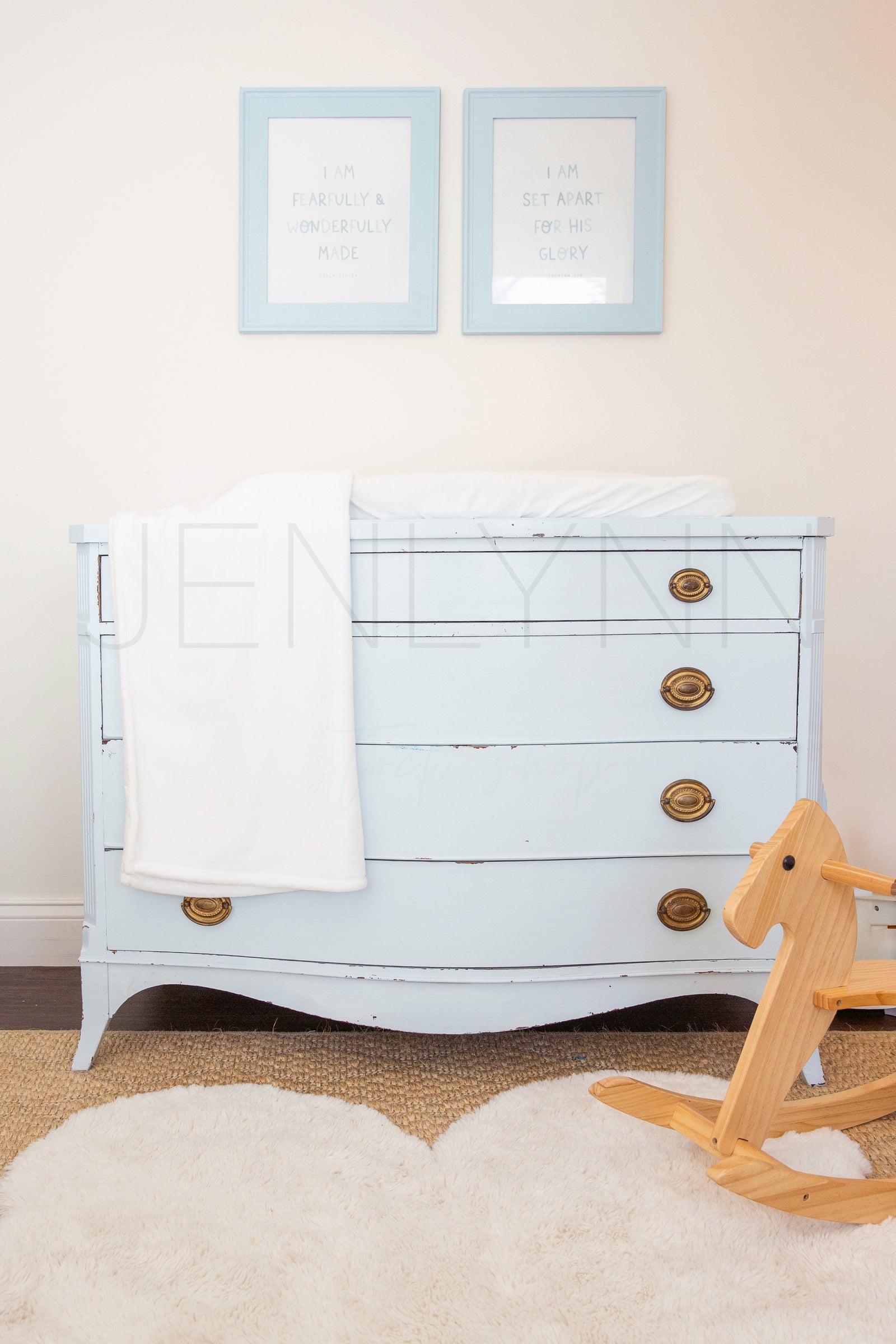 Velveteen Minky Blanket + Changing Pad Cover Mockup #BH35