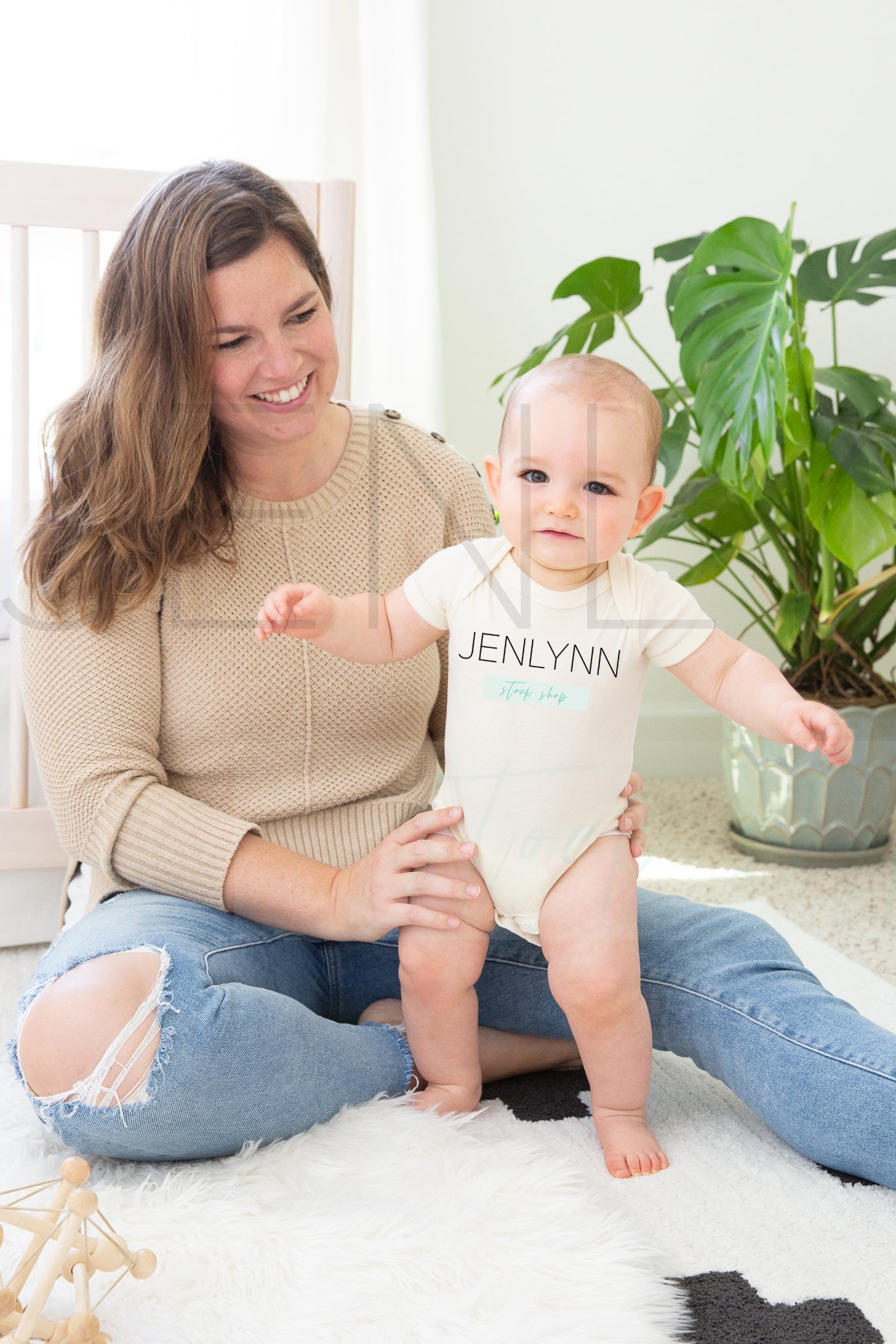 Natural Bodysuit Mockup Rabbit Skins #4400 Baby Ben JPG #BB3