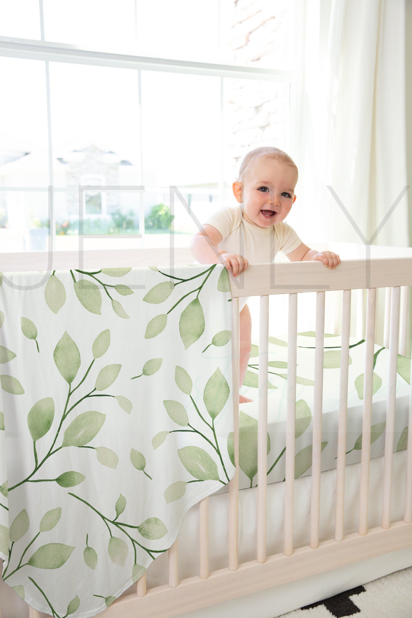 Stretch Jersey Blanket + Crib sheet Mockup #BB12 PSD