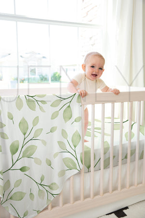 Stretch Jersey Blanket + Crib sheet Mockup #BB12 PSD
