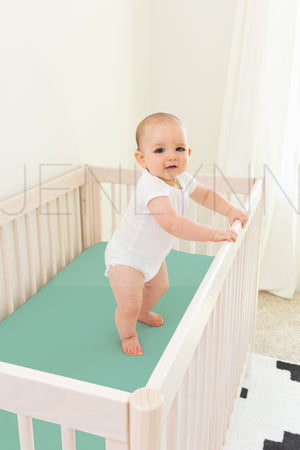 Crib Sheet with Baby Ben Mockup #30