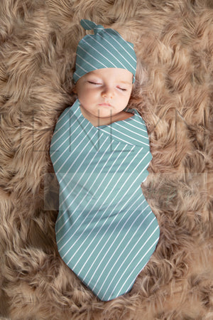 Stretch Jersey Blanket on baby boy Mockup #BB1 PSD