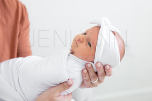 Stretch Baby Blanket + Headband Mockup #BE17 PSD
