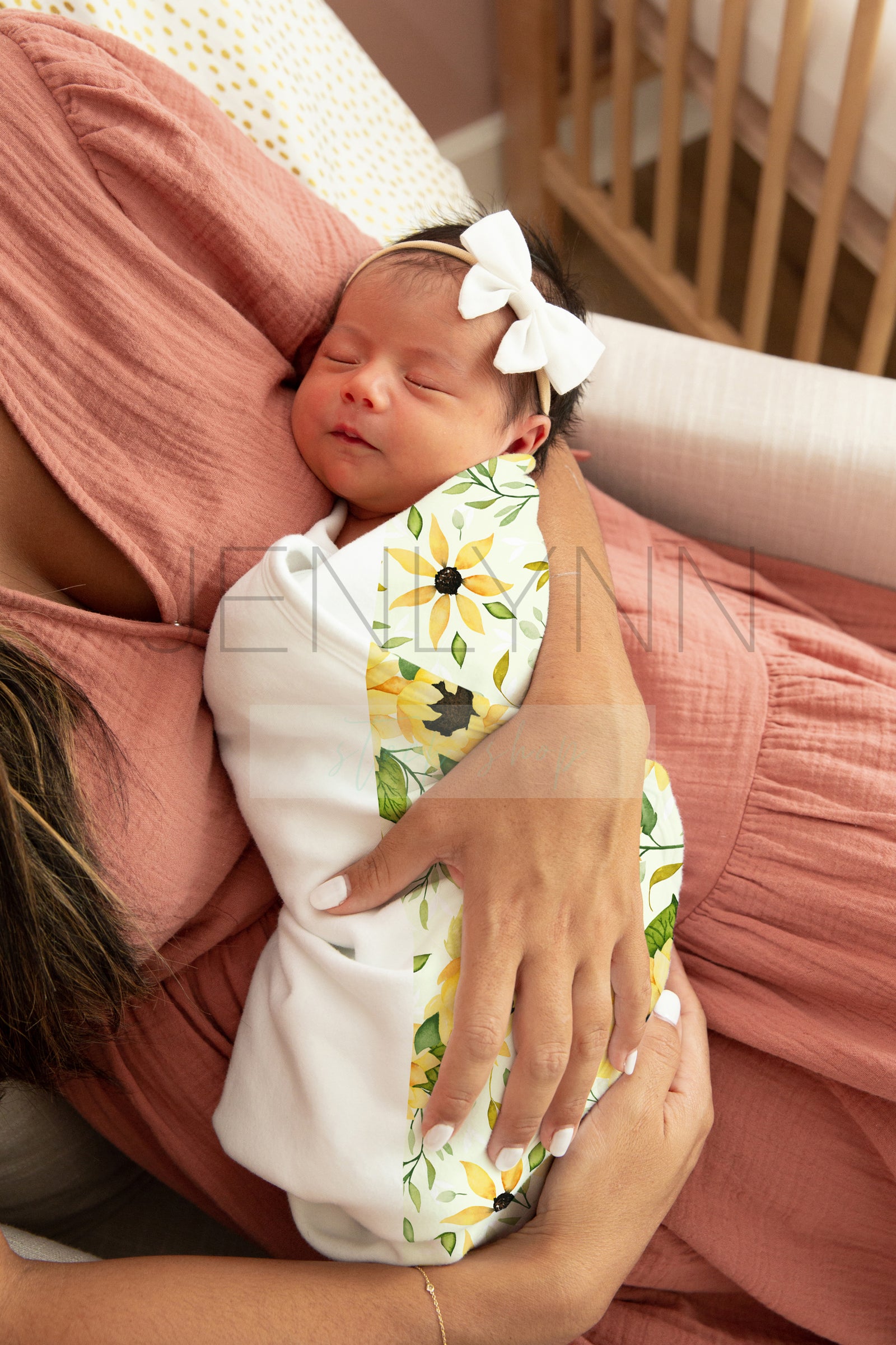 Jersey Baby Girl Blanket Mockup #GG07 PSD