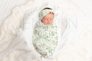 Baby Blanket + Headband Mockup #BJ01 PSD