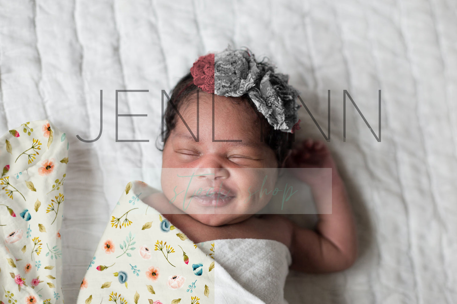 Swaddle Baby Blanket Mockup #2