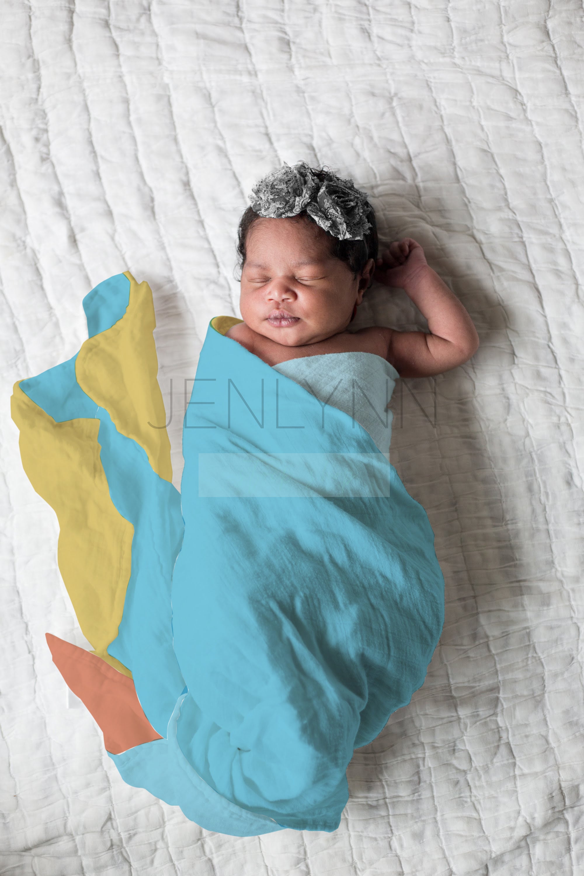 Black Baby Custom Blanket Mockup #1 PSD