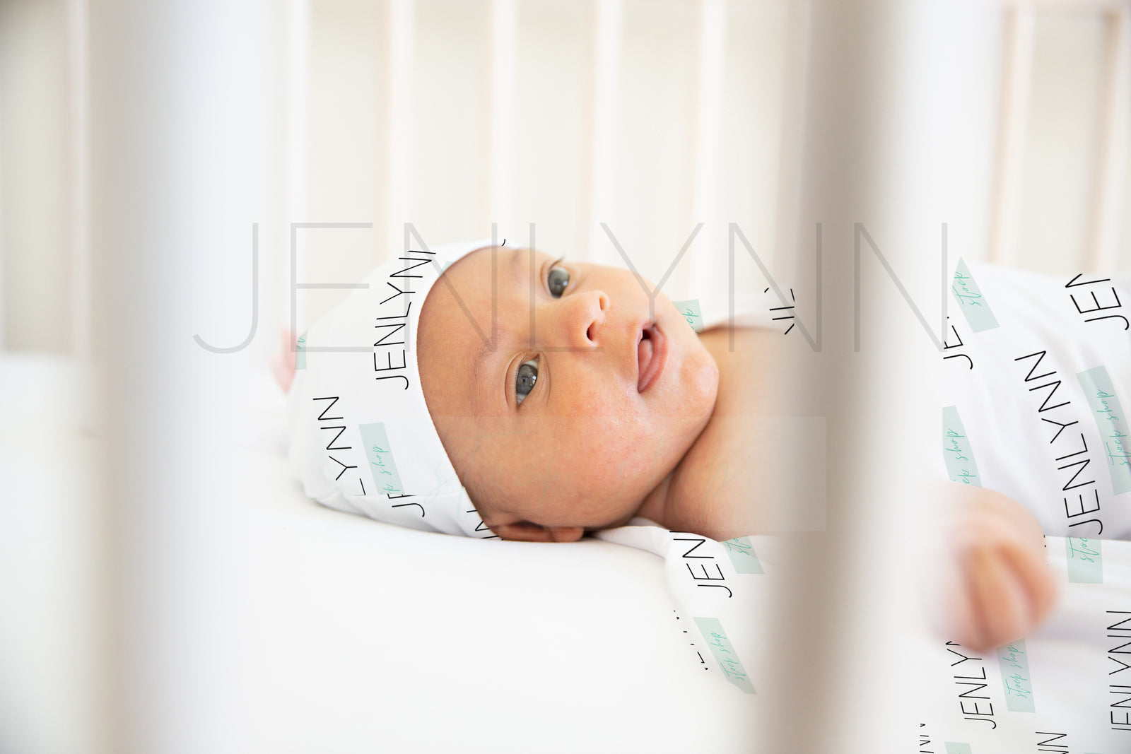 Stretch Jersey Blanket + Knotted Hat Mockup #BL06 PSD