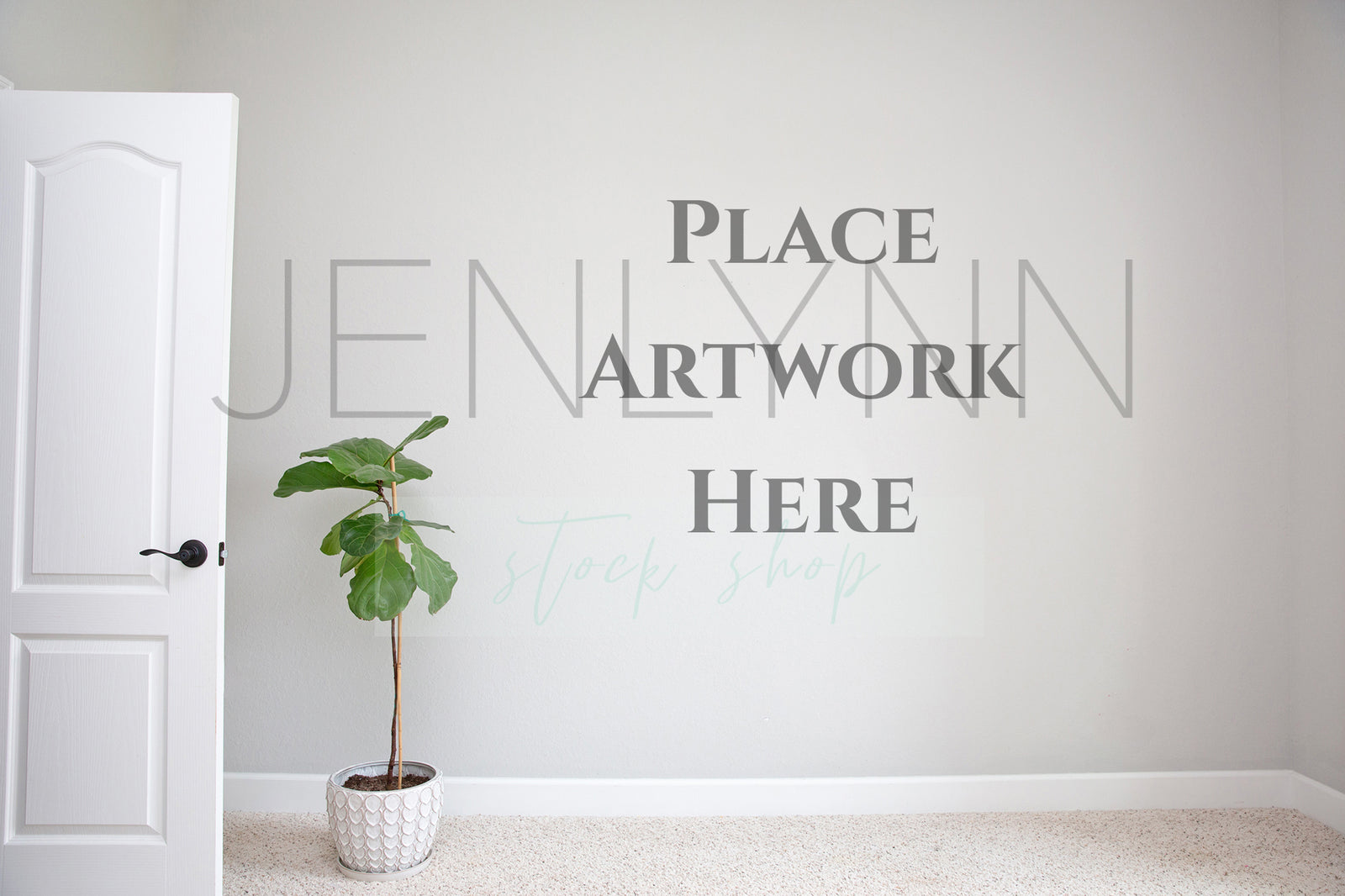 Blank Grey Wall Mockup JPG