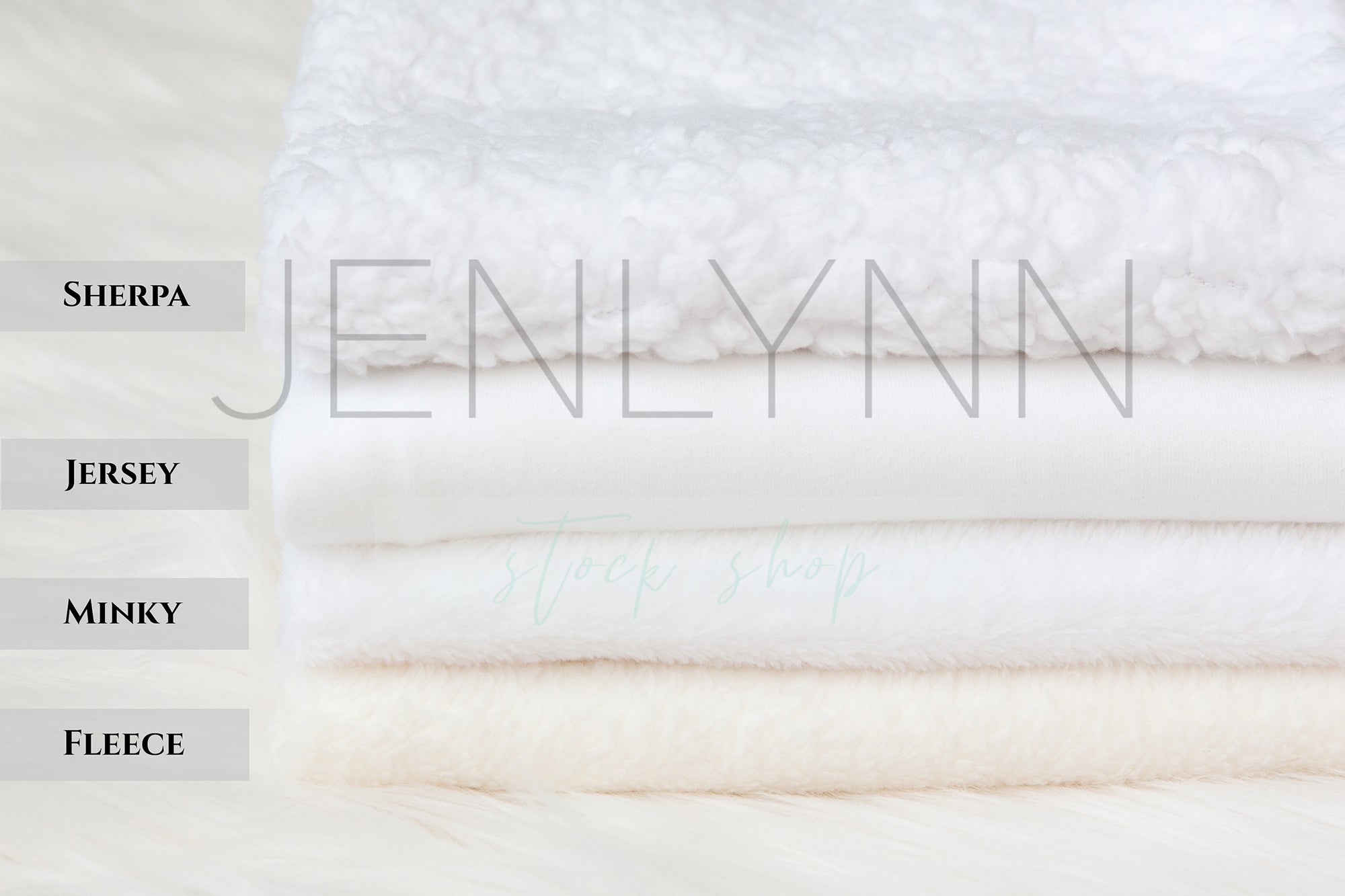 Fleece, Minky, Jersey, Sherpa Baby Blanket Collage Mockup #11