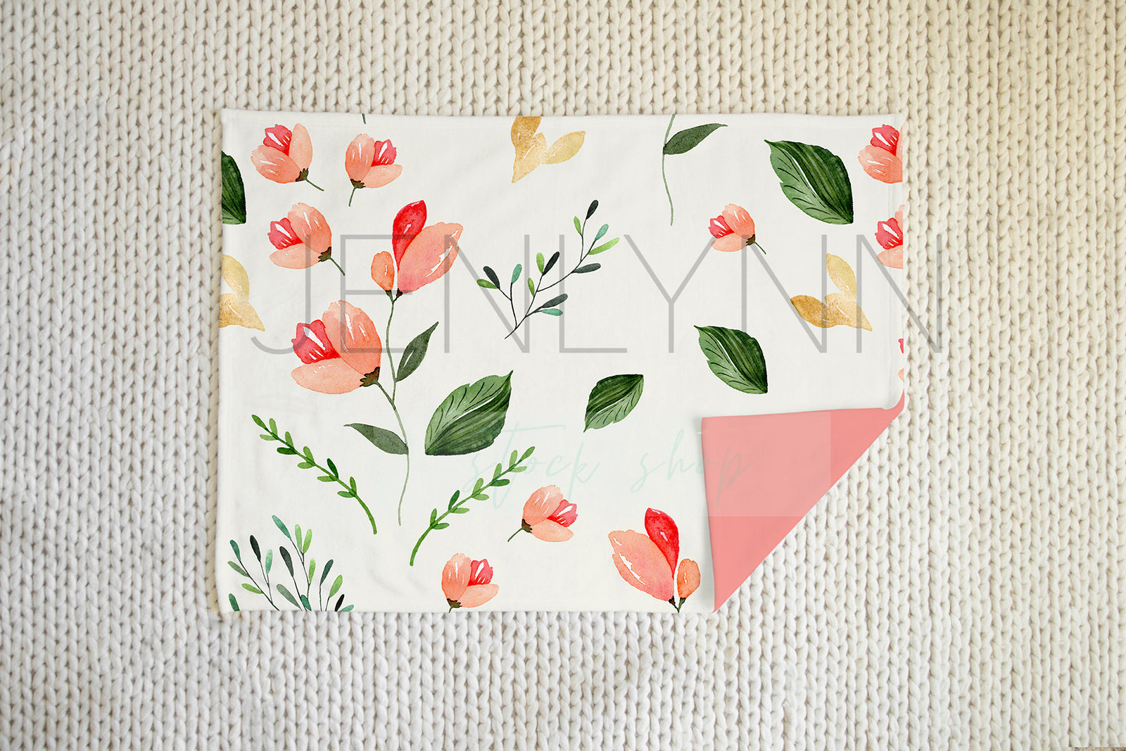 30x40 Minky Blanket Mockup #2 PSD