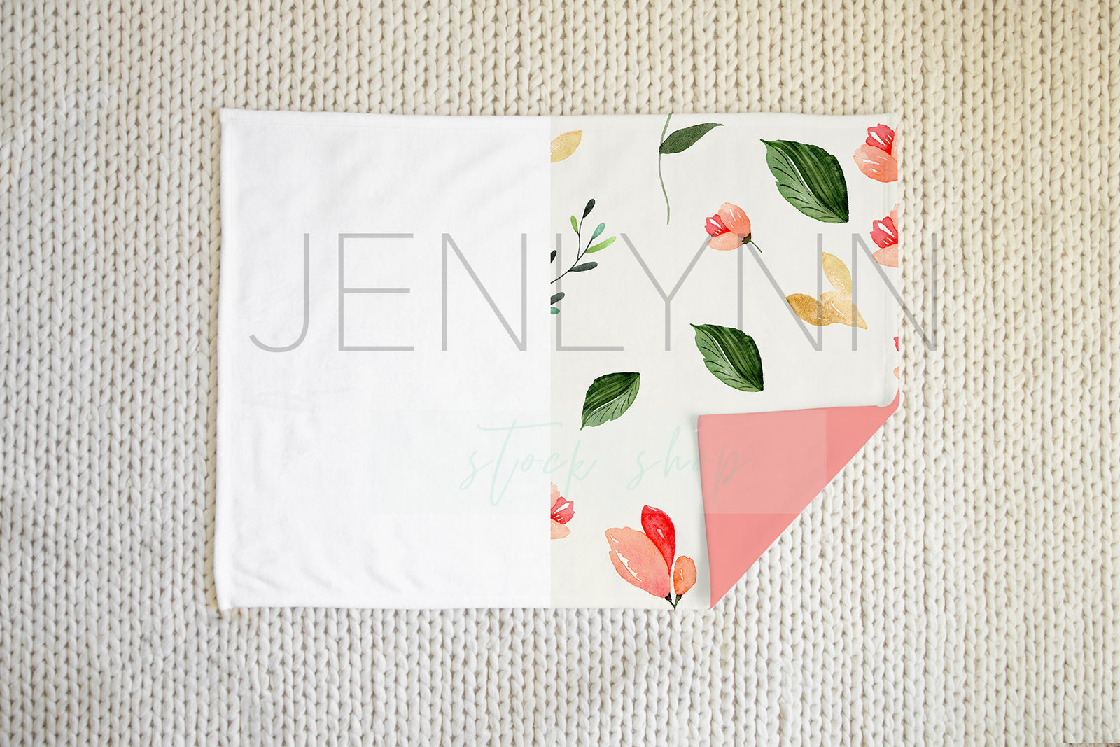 30x40 Minky Blanket Mockup #2 PSD