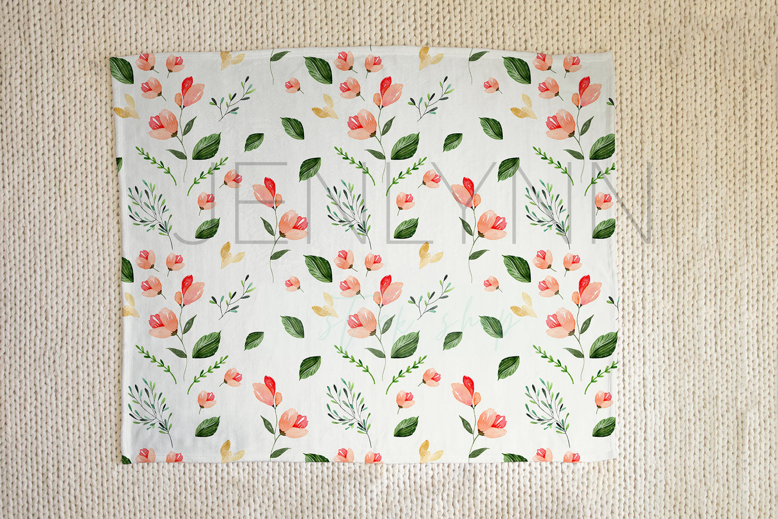 50x60 Minky Blanket Mockup #3 PSD