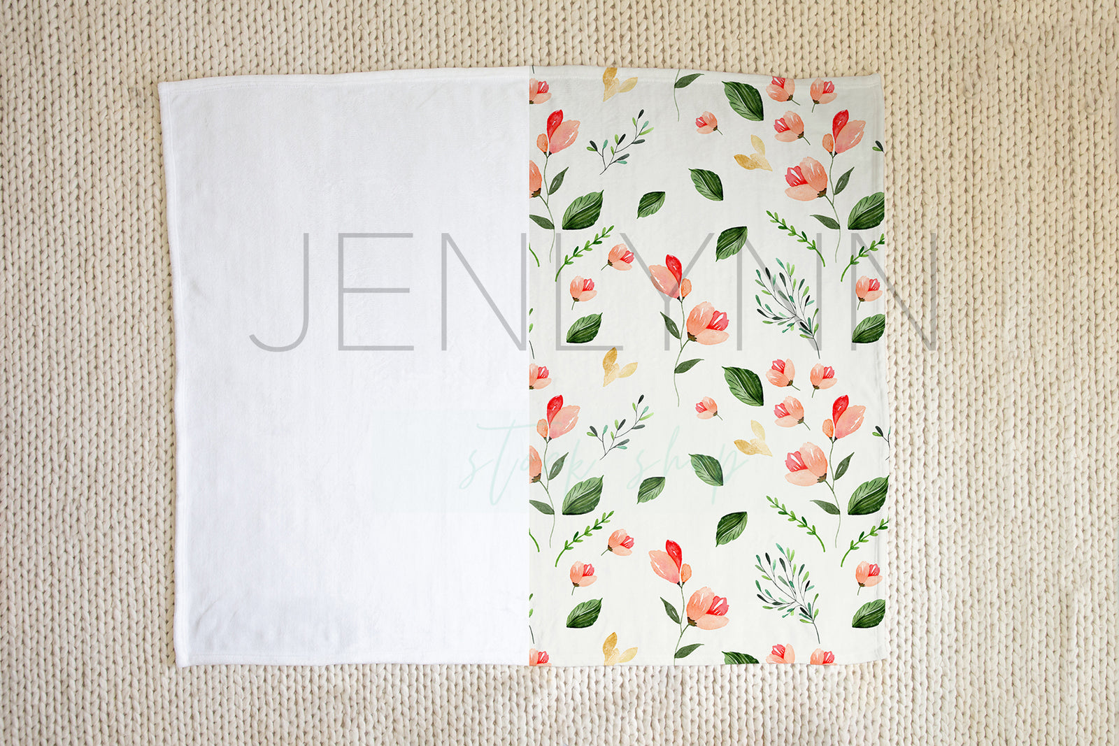 50x60 Minky Blanket Mockup #3 PSD