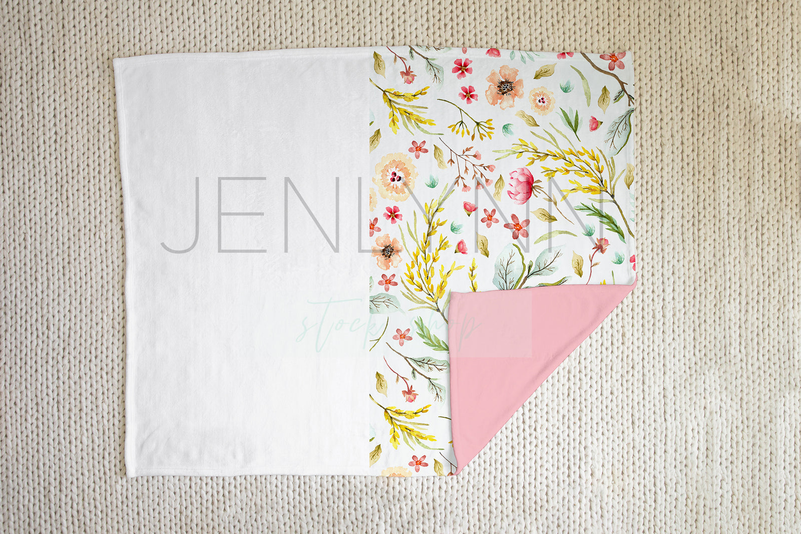 50x60 Minky Blanket Mockup #4 PSD