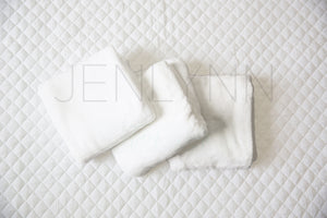 Set of 3 Minky Baby Blankets Mockup #7