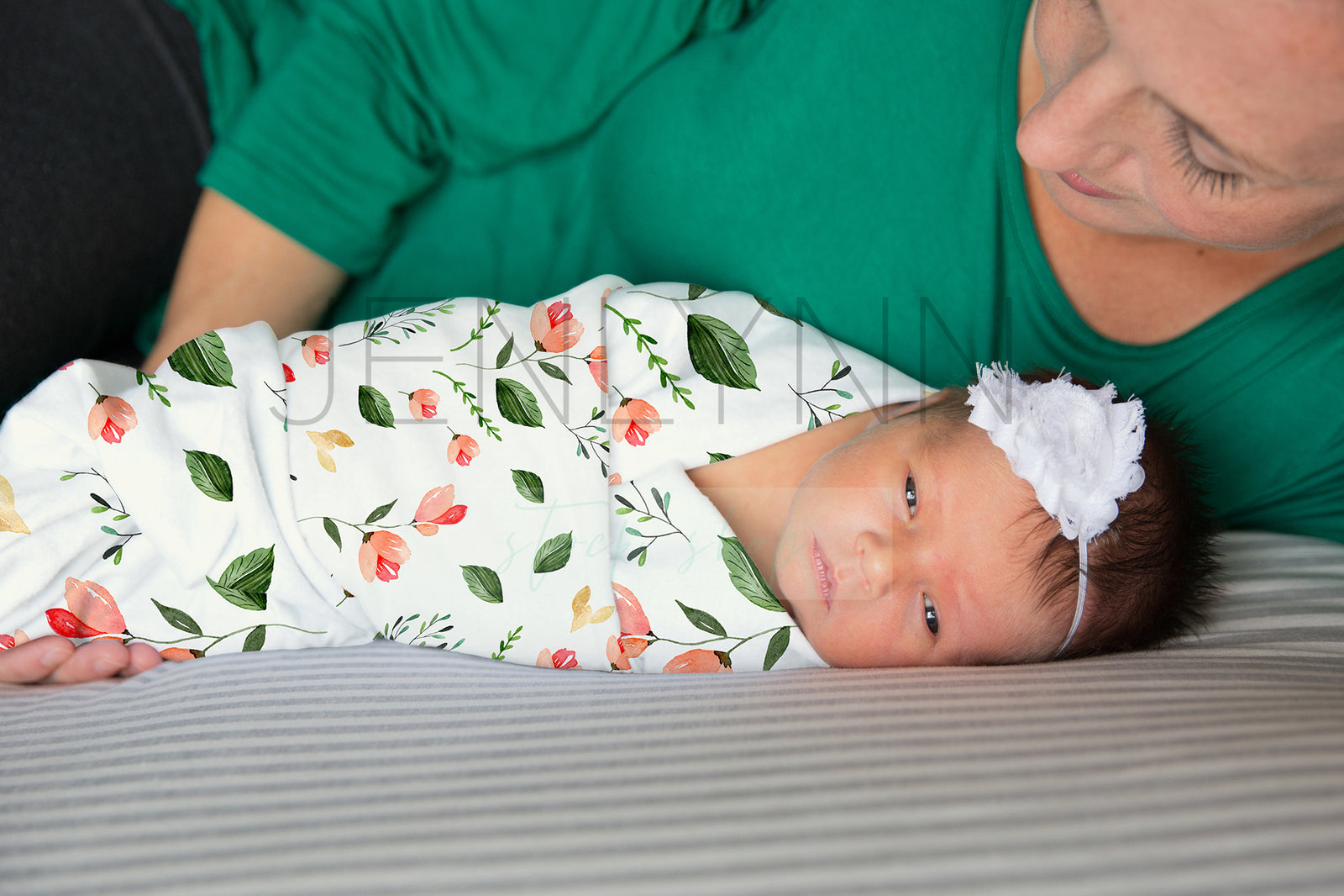 Jersey Swaddle Baby Blanket Mockup #RG16 PSD