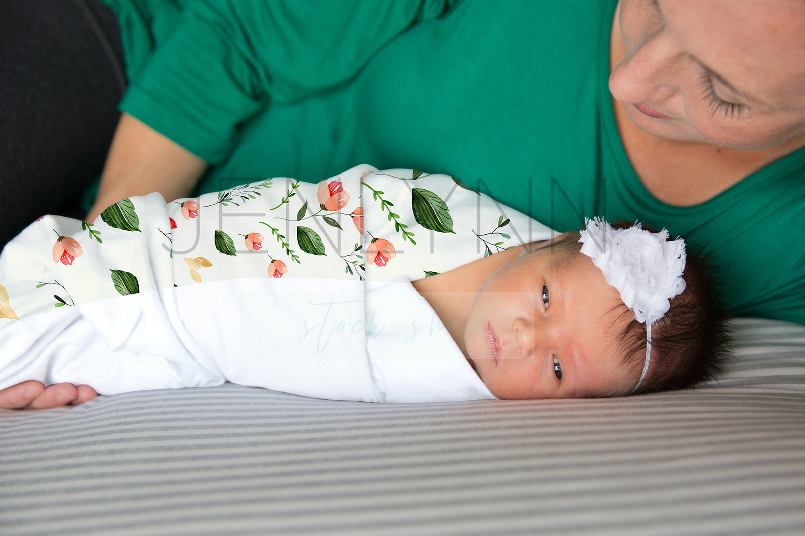 Jersey Swaddle Baby Blanket Mockup #RG16 PSD