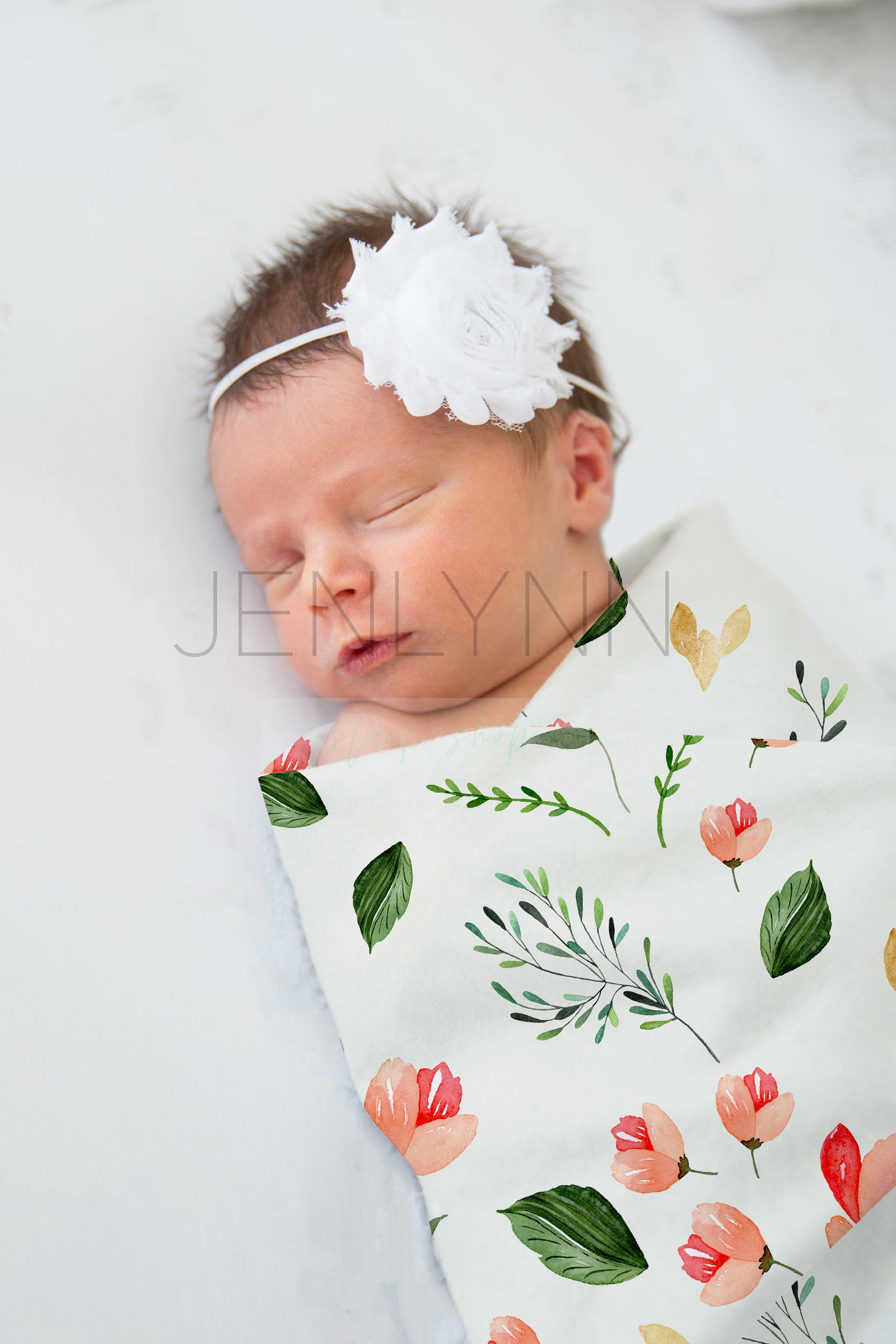 Swaddle Baby Blanket Mockup #LB08 PSD