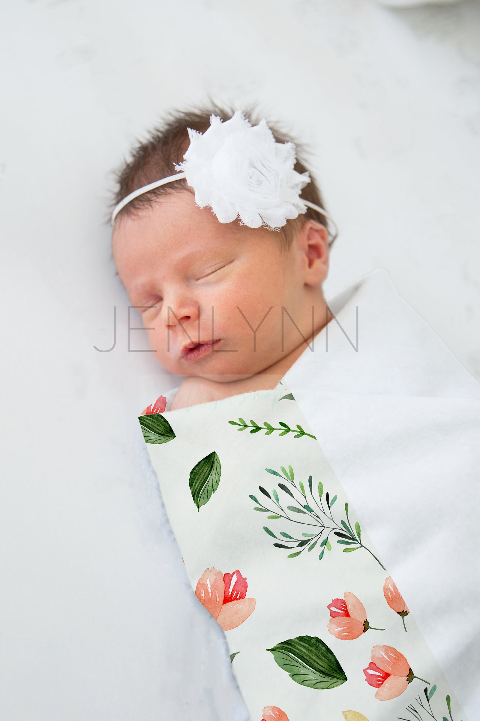 Swaddle Baby Blanket Mockup #LB08 PSD
