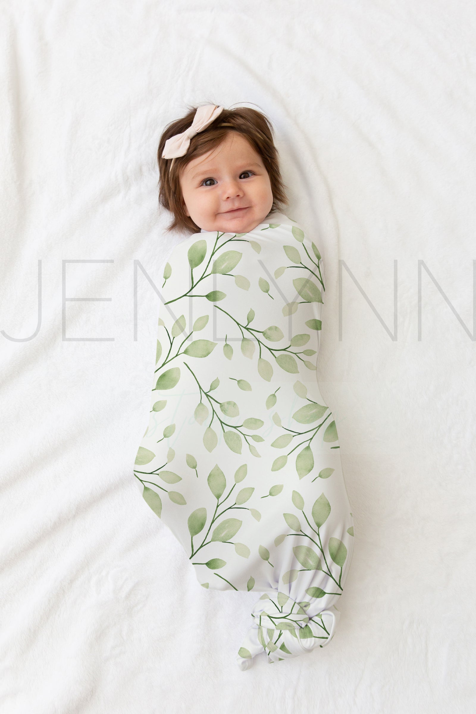 Knotted Stretch Jersey Blanket Mockup #CC01