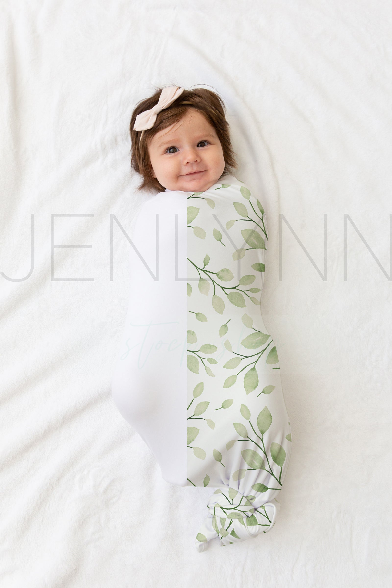 Knotted Stretch Jersey Blanket Mockup #CC01