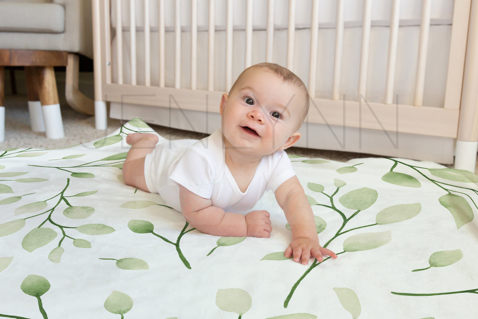 Baby Boy Minky Blanket Mockup #08