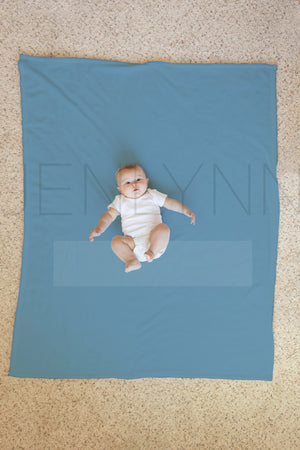 50x60 Vertical Baby Milestone Minky Blanket Mockup with Moveable Baby #12