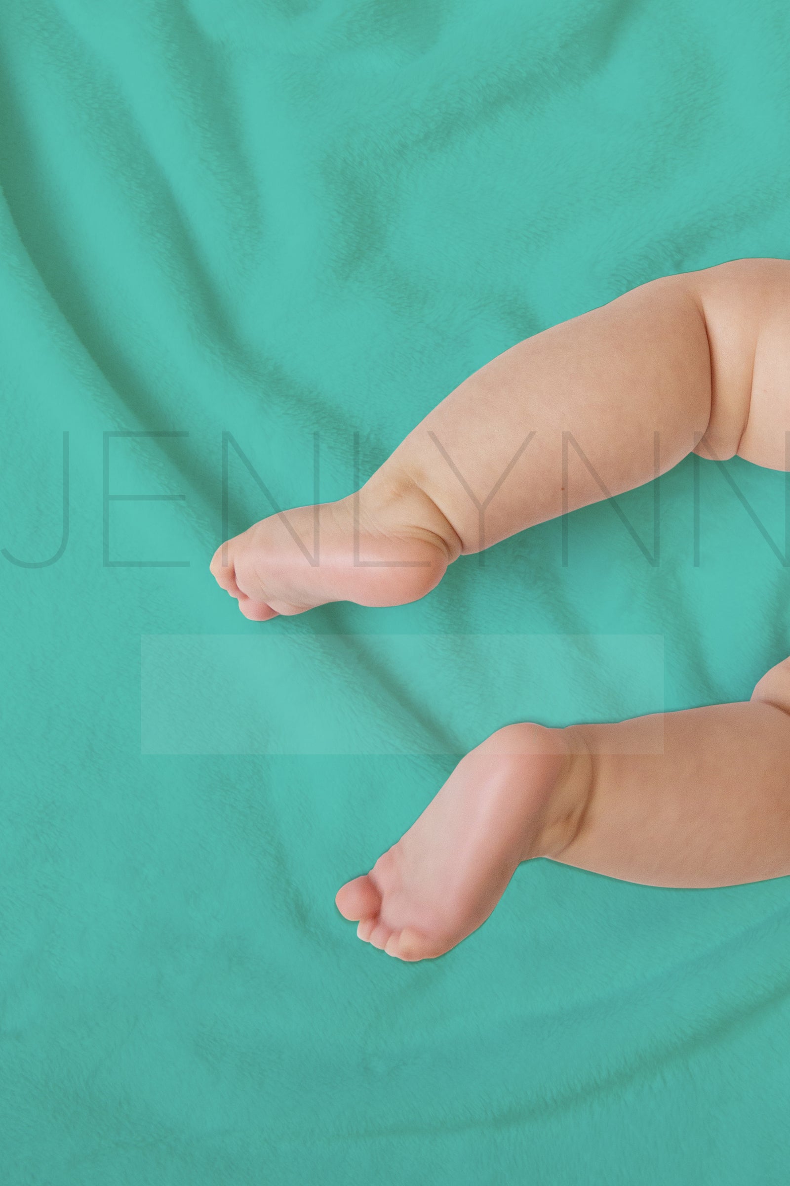 Minky Blanket Mockup with Baby Legs #26