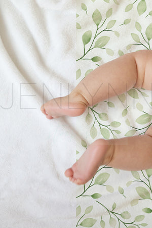 Minky Blanket Mockup with Baby Legs #26