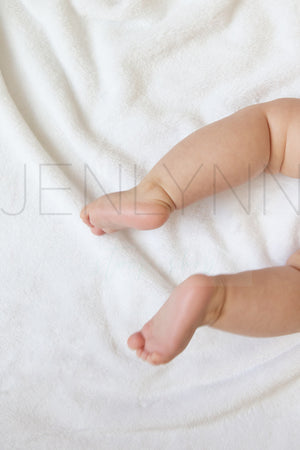Minky Blanket Mockup with Baby Legs #26
