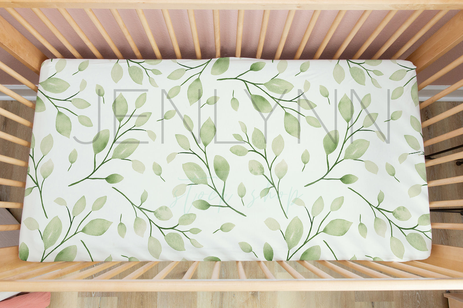 Wooden Crib Sheet Mockup GG #4