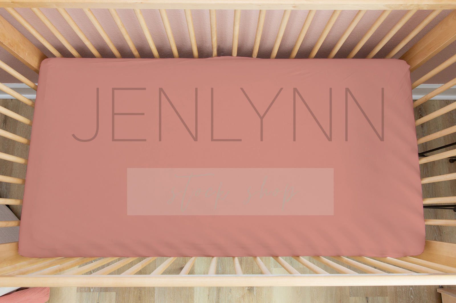 Wooden Crib Sheet Mockup GG #4